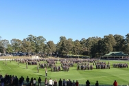 Final Year Cadets Leaving the Field