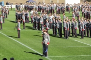 Final Year Cadets leaving the field